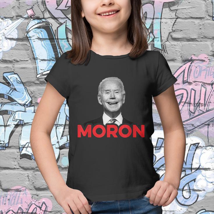 Joe Biden Is An Idiot And A Moron Antibiden 8676 Pro Usa Youth T-shirt