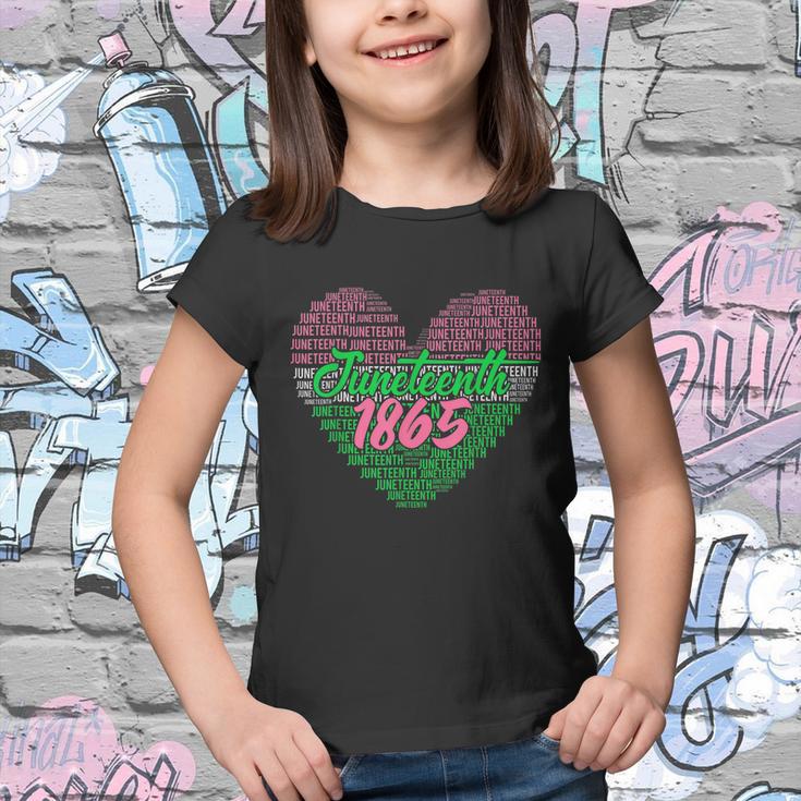 Juneteenth 1865 Aka Love Heart Youth T-shirt