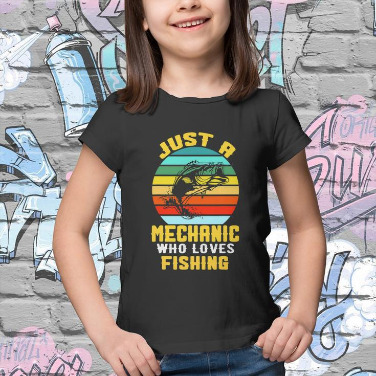 Just A Mechanic Fishing Funny Youth T-shirt