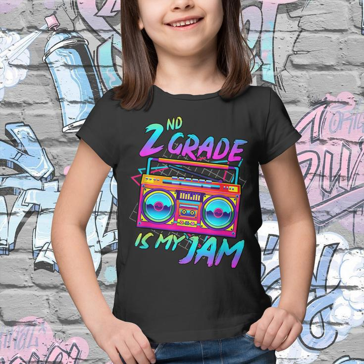 Kids 2Nd Grade Is My Jam Vintage 80S Boombox Teacher Student Youth T-shirt