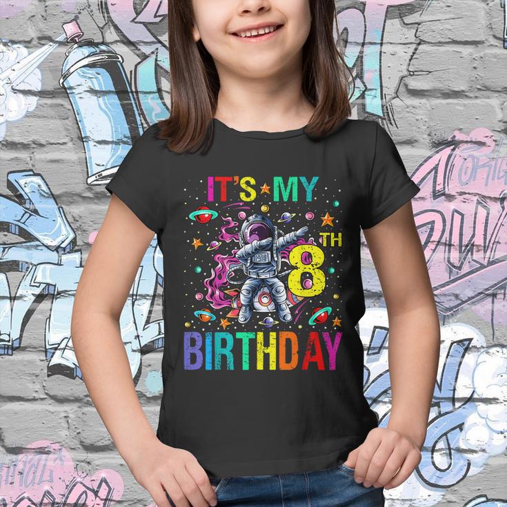 Kids Its My 8Th Birthday Astronaut Space Youth T-shirt