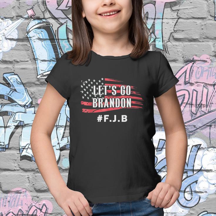 Lets Go Brandon Lets Go Brandon Usa Flag Youth T-shirt