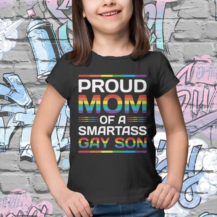 Lgbt Proud Mom Of A Smartass Pride Month Youth T-shirt