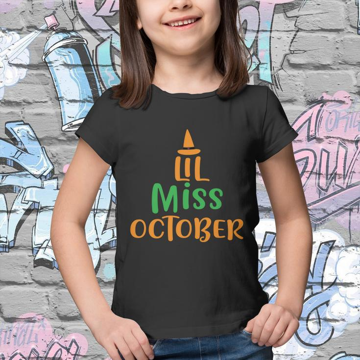 Lil Miss October Halloween Quote V2 Youth T-shirt