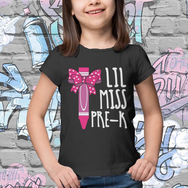 Little Miss Prek Cray On Back To School First Day Of School Youth T-shirt