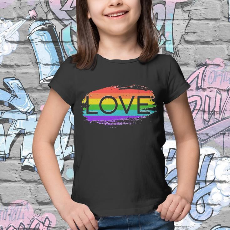 Love Rainbow Paint Gay Pride Tshirt Youth T-shirt