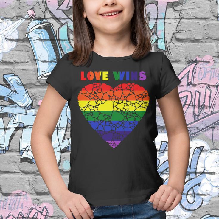 Love Wins Heart Youth T-shirt