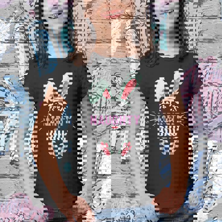 Matching Family Easter Party Graphic Im The Naughty Bunny Youth T-shirt