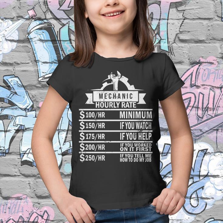 Mechanic Hourly Rate Tshirt Youth T-shirt