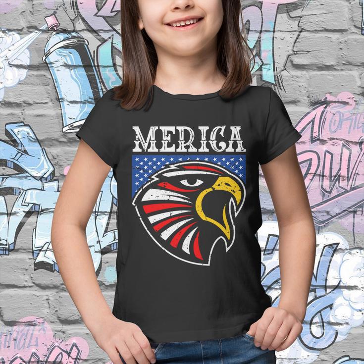 Merica 4Th Of July American Flag Bald Eagle Mullet 4Th July Gift Youth T-shirt