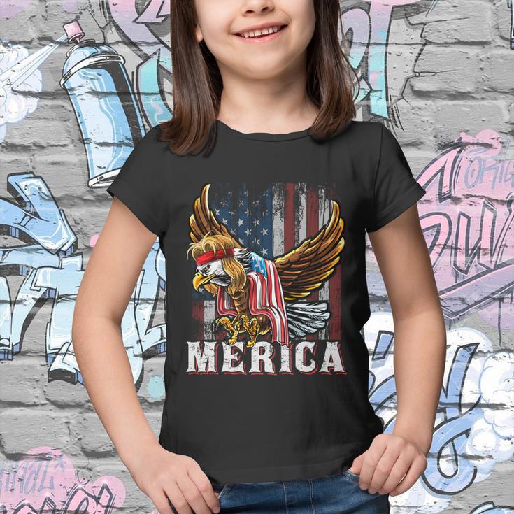 Merica Bald Eagle Mullet 4Th Of July American Flag Patriotic Meaningful Gift Youth T-shirt