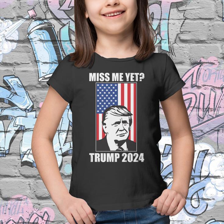 Miss Me Yet Trump 2024 Usa American Flag Tshirt Youth T-shirt