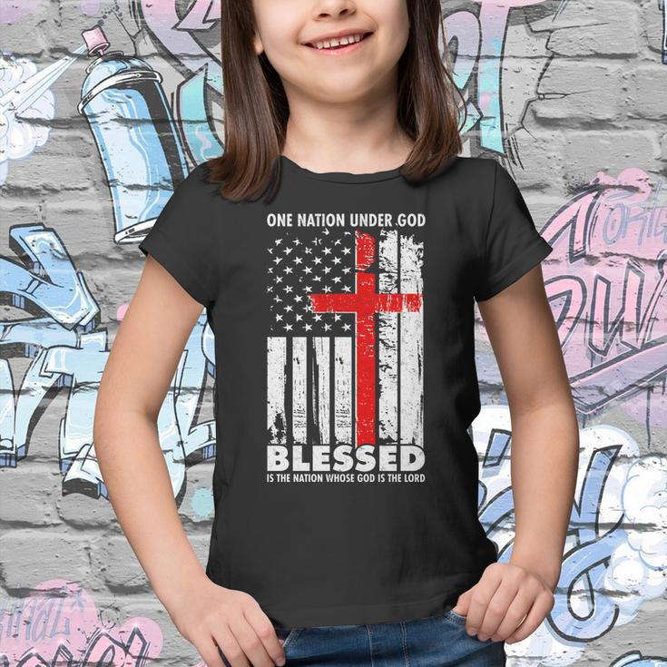 One Nation Under God Blessed Tshirt Youth T-shirt