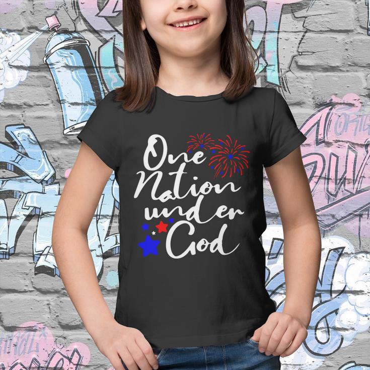 One Nation Under God Firework 4Th Of July V2 Youth T-shirt