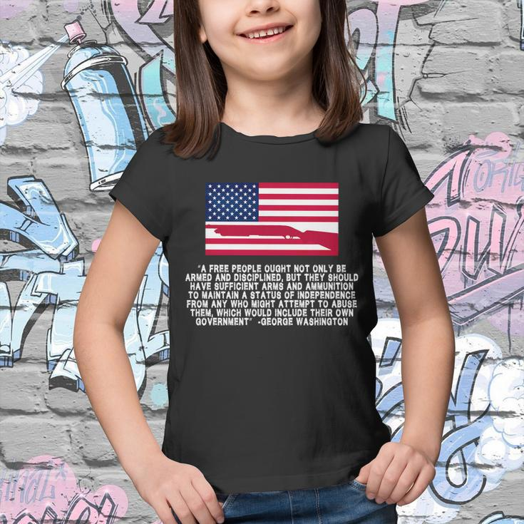 Patriotic Quote George Washington Tshirt Youth T-shirt