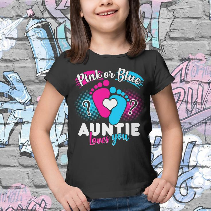 Pink Or Blue Auntie Loves You Youth T-shirt