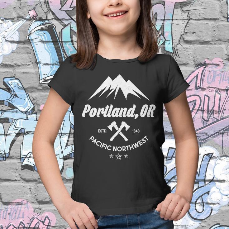 Portland Oregon Estd1843 Pacific Northwest Tshirt Youth T-shirt