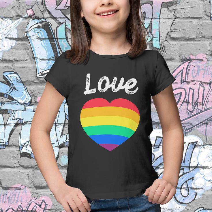 Pride Month Funny Rainbow Heart Gay And Lgbt Youth T-shirt