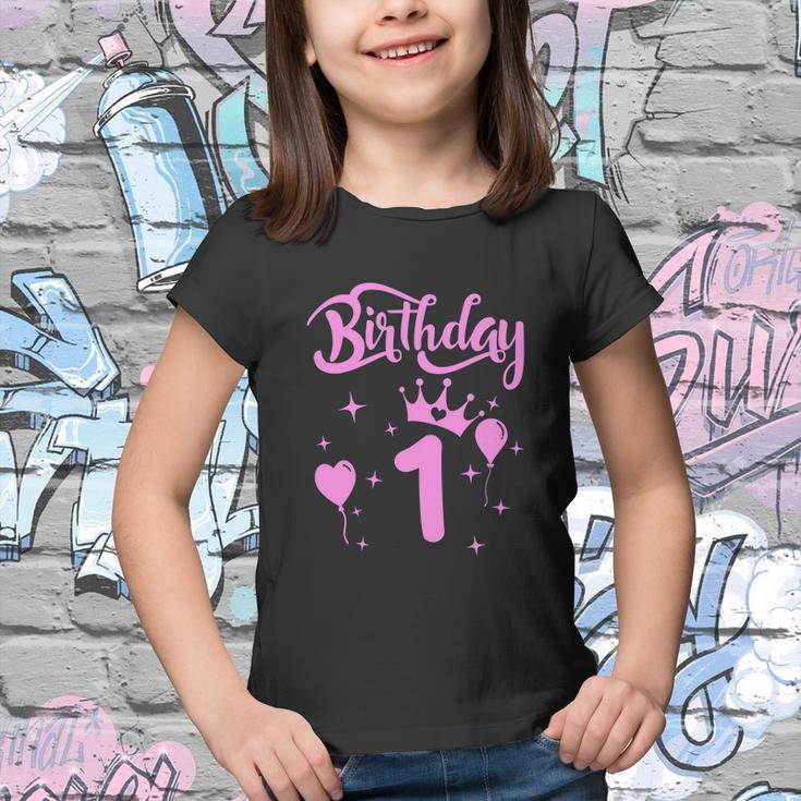 Princess Birthday Girl 1 Year Old Themed Funny Princess Birthday Youth T-shirt