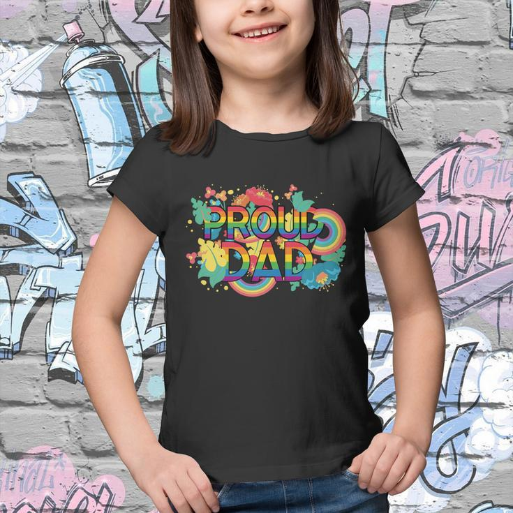 Proud Dad Lgbt Pride Month Stay Proud Lgbtq Gays Rights Great Gift Youth T-shirt