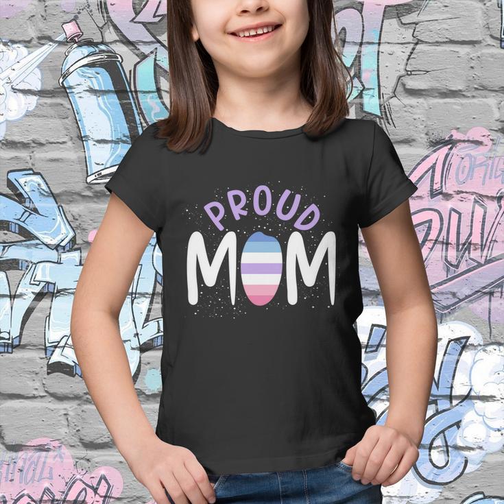 Proud Mom Bi Gender Flag Gay Pride Mothers Day Lgbt Bigender Great Gift Youth T-shirt