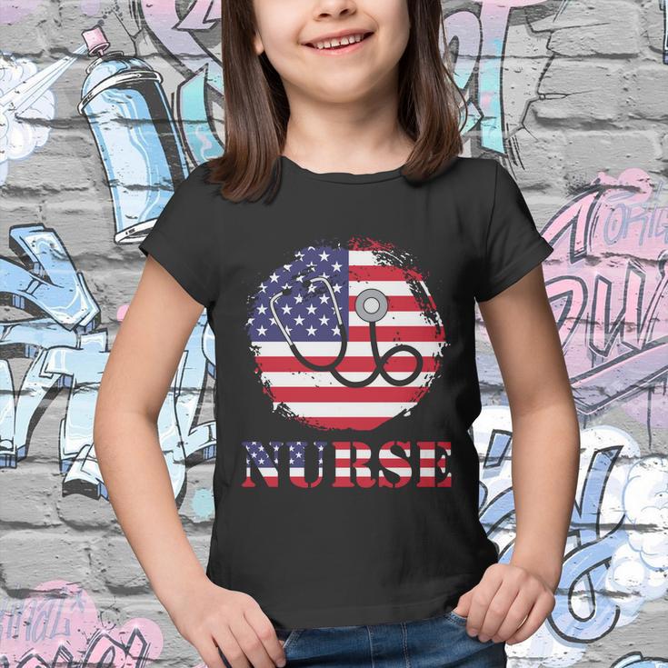 Proud Nurse 4Th Of July Graphic Plus Size Shirt Youth T-shirt