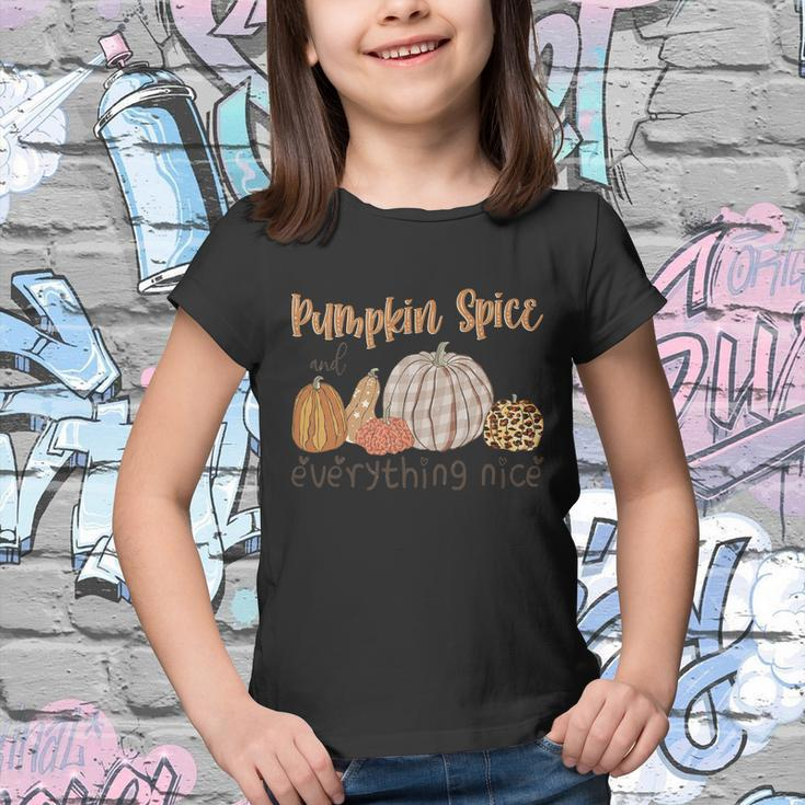 Pumpkin Spice And Everything Nice Thanksgiving Quote V3 Youth T-shirt