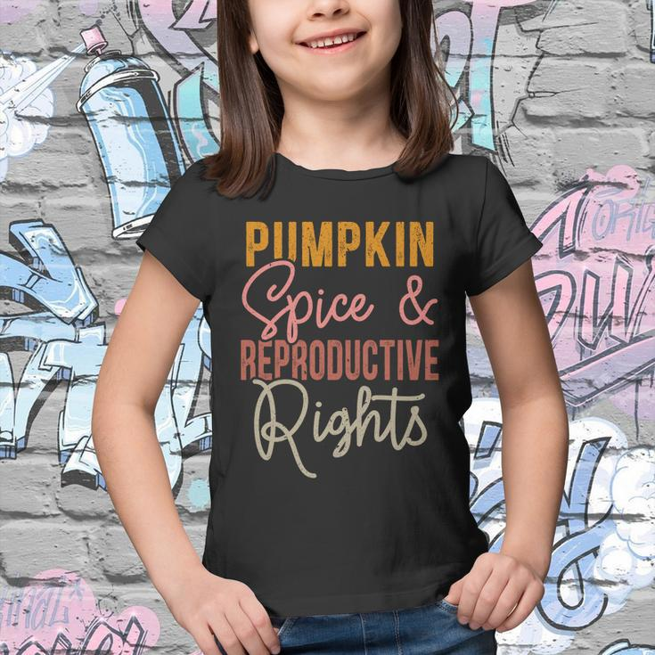 Pumpkin Spice And Reproductive Rights Feminist Rights Gift Youth T-shirt