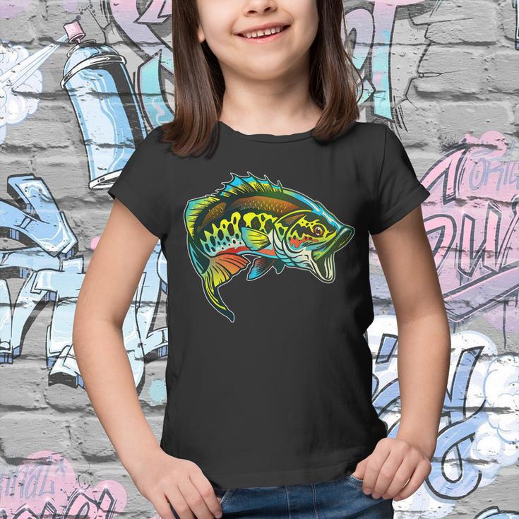 Rainbow Colorful Bass Youth T-shirt