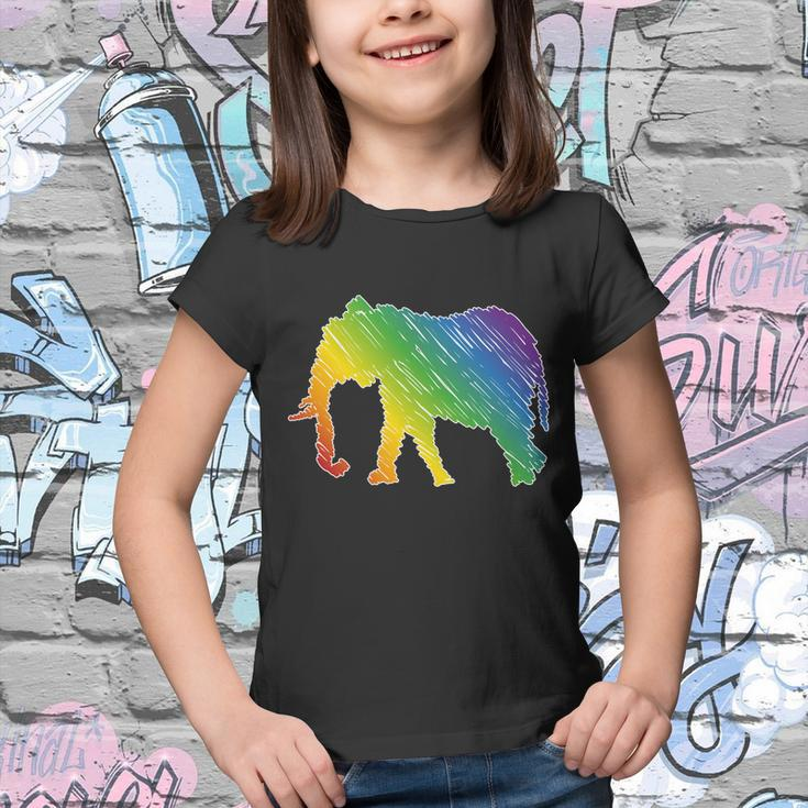 Rainbow Elephant V2 Youth T-shirt