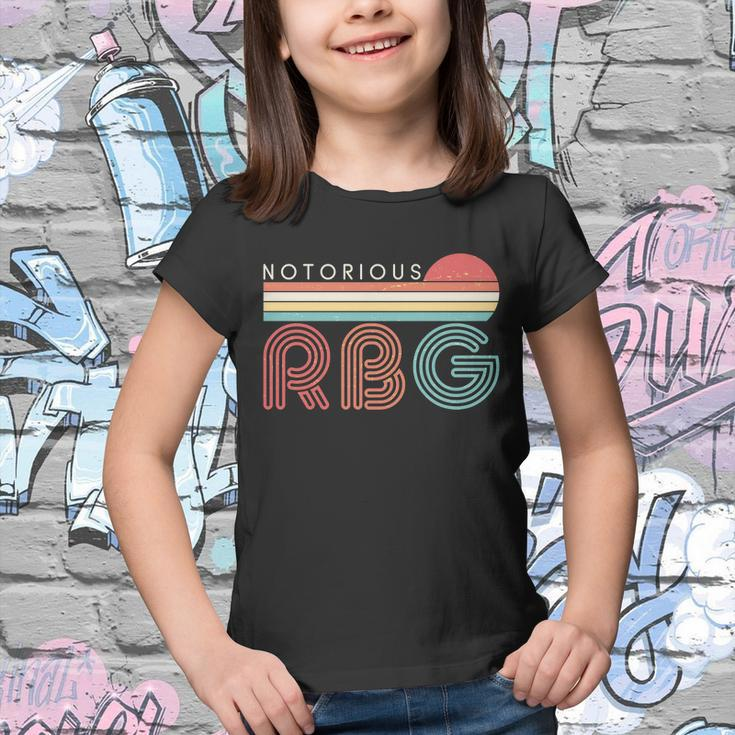 Retro Sun Notorious Rbg Ruth Bader Ginsburg Tribute Youth T-shirt