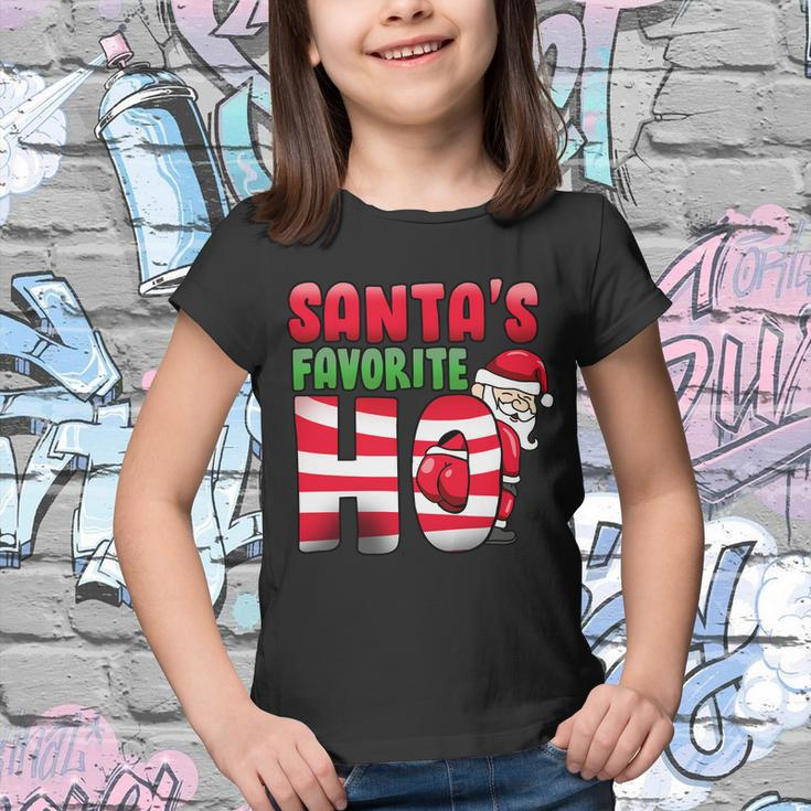Santas Favorite Ho Funny X-Mas Tshirt Youth T-shirt