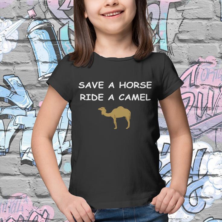 Save A Horse Ride A Camel Funny Youth T-shirt