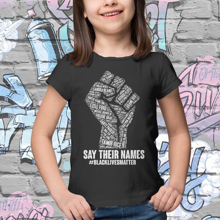 Say Their Names Blacklivesmatter Tshirt Youth T-shirt