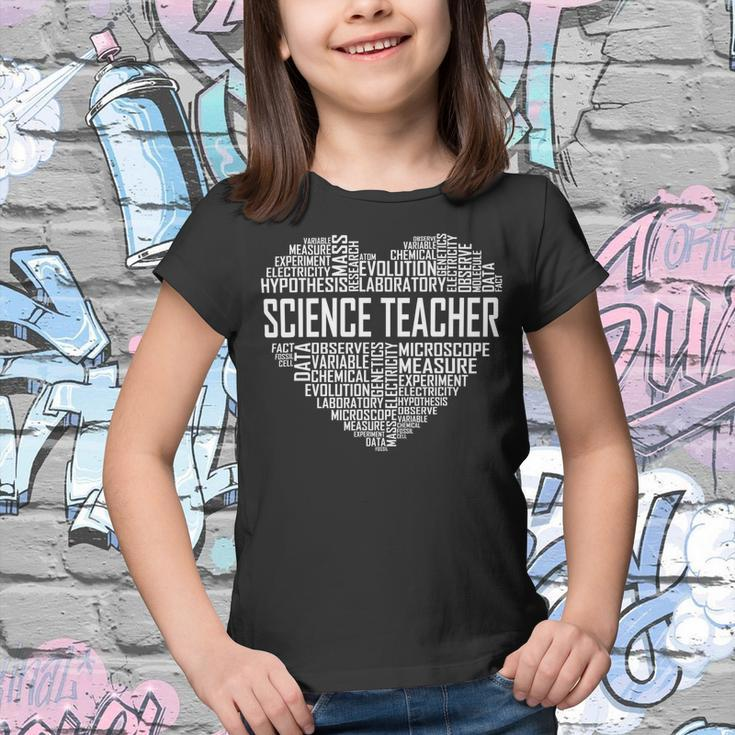 Science Teacher Heart Proud Science Teaching Design Youth T-shirt