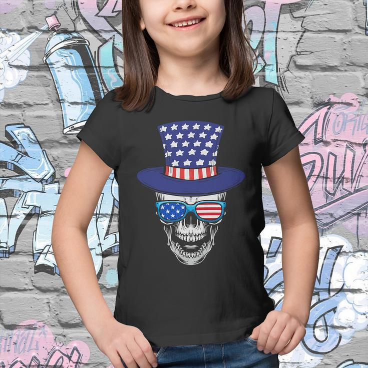 Skull 4Th Of July Uncle Sam Us Graphic Plus Size Shirt For Men Women Family Boy Youth T-shirt