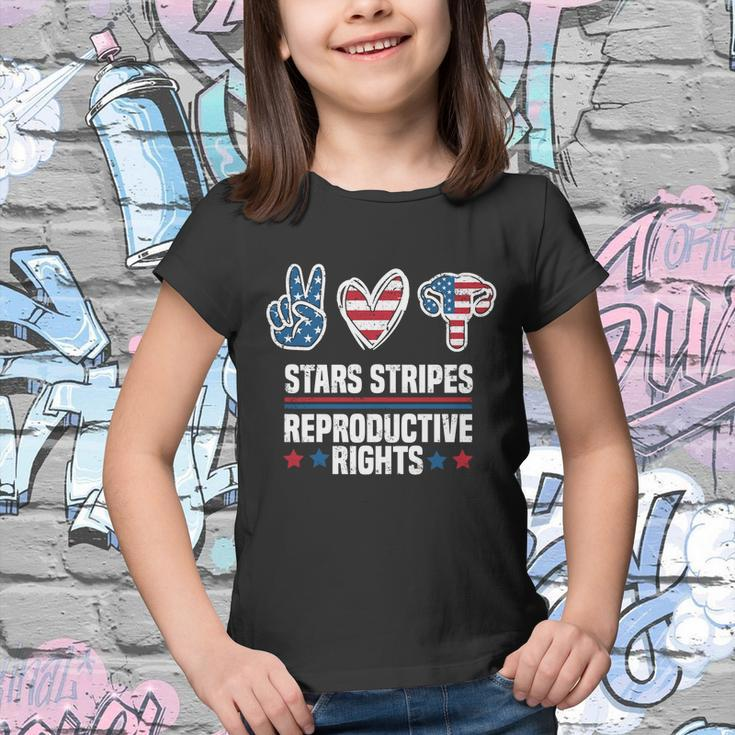 Stars Stripes And Reproductive Rights 4Th Of July Equal Rights Gift Youth T-shirt