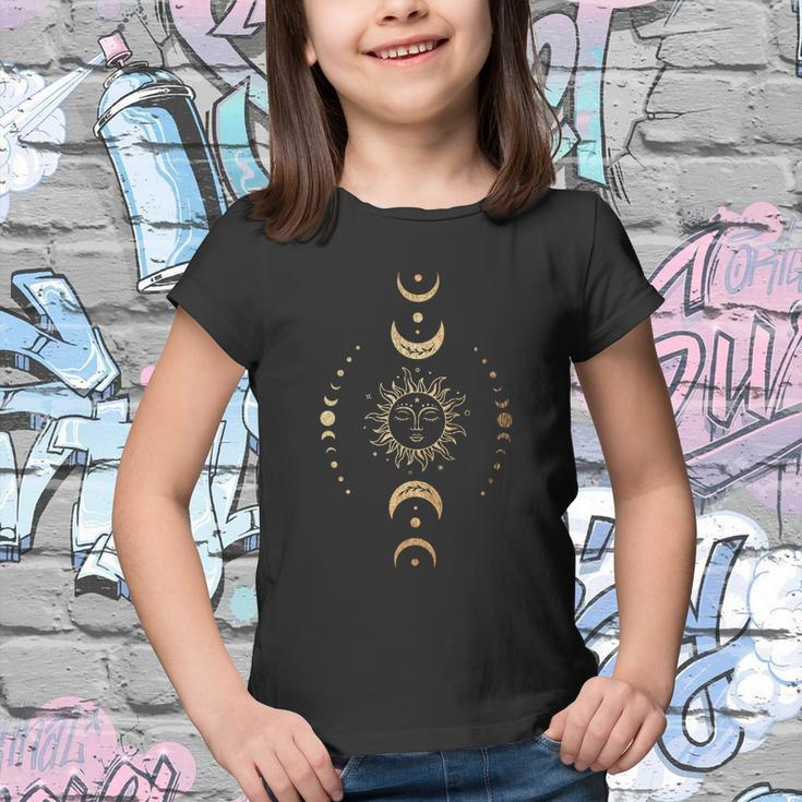 Sun And Moon Boho Celestial Tshirt Youth T-shirt