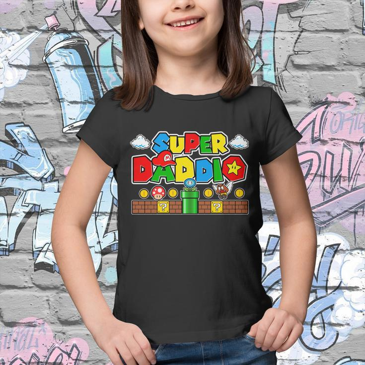 Super Daddio Dad Video Gamer Tshirt Youth T-shirt