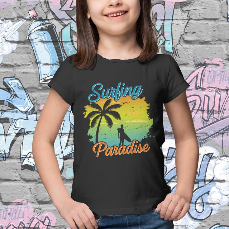 Surfing Paradise Summer Vacation Surf Youth T-shirt