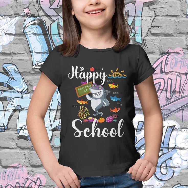 Teacher Shark Happy Last Day Of School Funny Gift Youth T-shirt