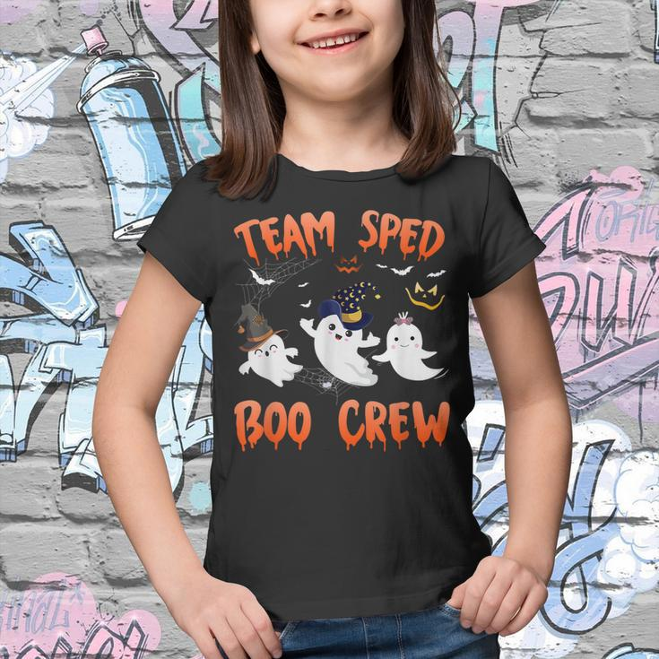 Team Sped Boo Crew Halloween Ghost Sped Special Ed Teacher Youth T-shirt