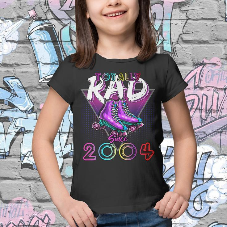 Totally Rad Since 2004 80S 18Th Birthday Roller Skating Youth T-shirt