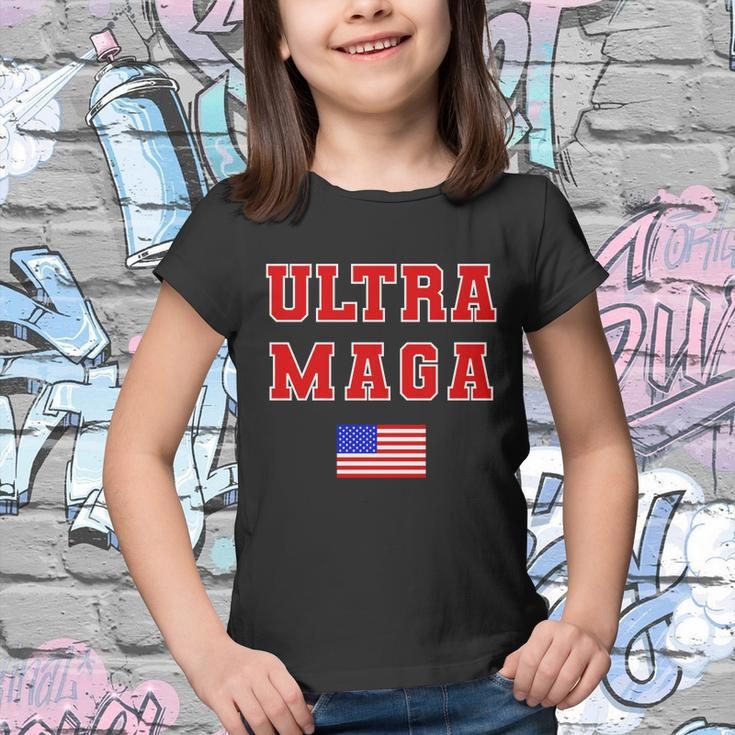 Ultra Maga Varsity Usa United States Flag Logo Tshirt Youth T-shirt
