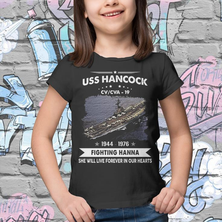 Uss Hancock Cva 19 Cv 19 Front Style Youth T-shirt