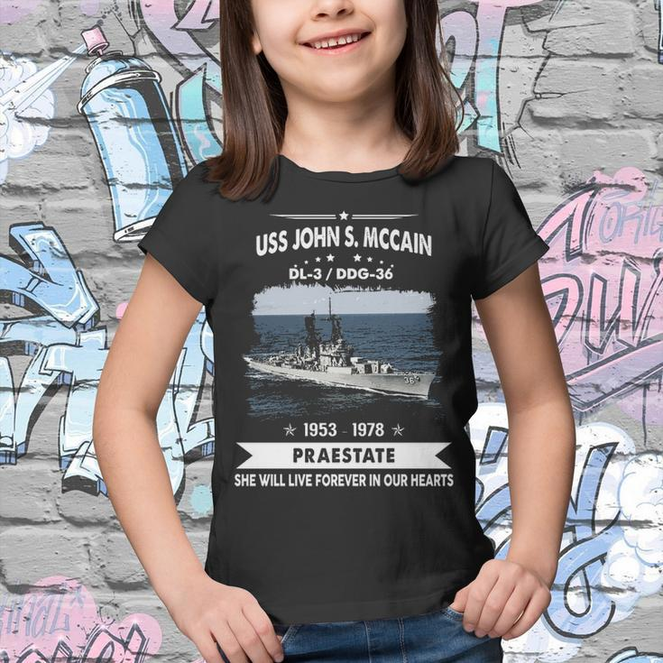 Uss John S Mccain Dl3 Ddg Youth T-shirt