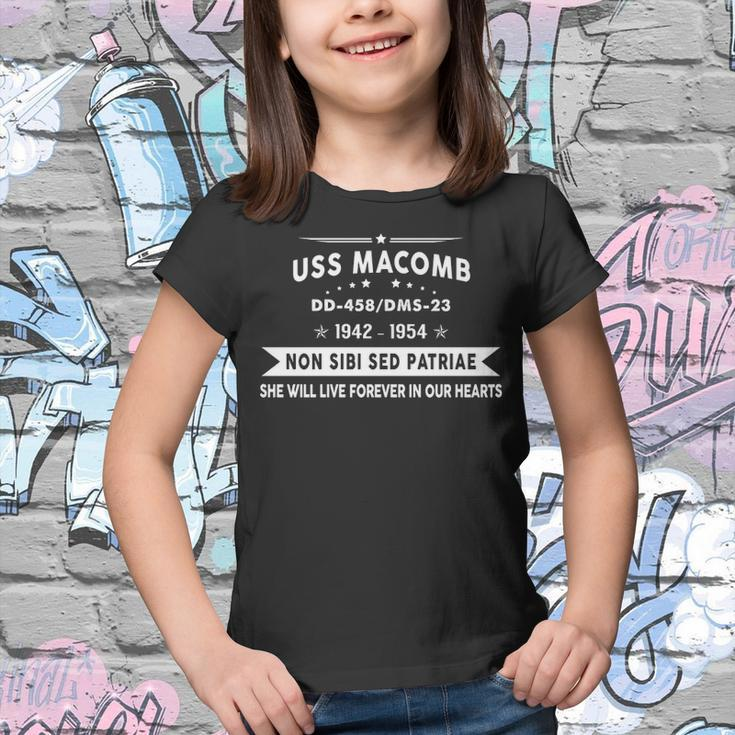 Uss Macomb Dd Youth T-shirt