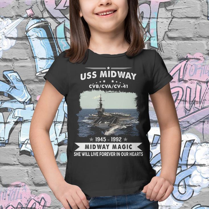 Uss Midway Cvb 41 Cva 41 Cv Youth T-shirt