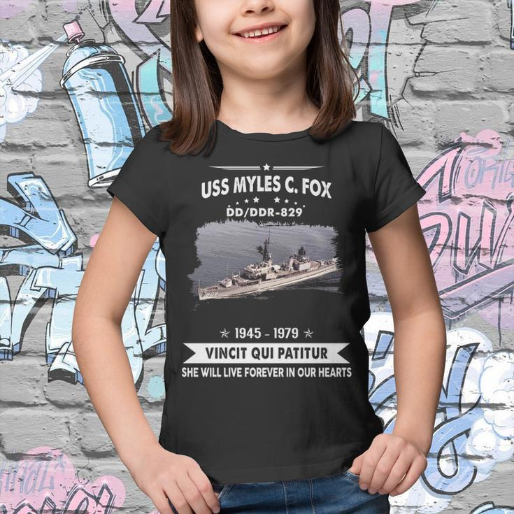 Uss Myles C Fox Dd Youth T-shirt