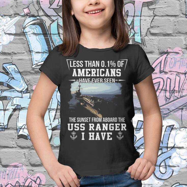 Uss Ranger Cva Cv 61 Sunset Youth T-shirt